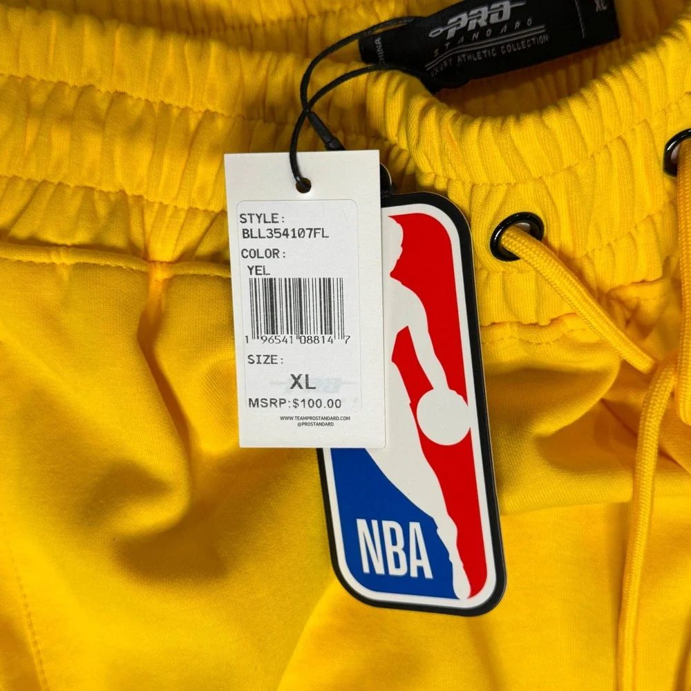 Pro Standard Los Angeles Lakers NBA Shorts Yellow Mens XL BLL354107FL New